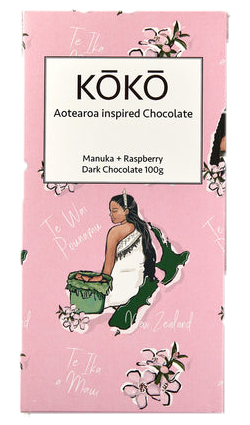 Koko Manuka Raspberry Dark Choc 100g