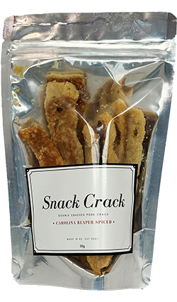 Snack Crack Carolina Reaper Spiced Pork Crackling 50gm